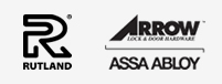 rutland door closers and arrow door closers logo